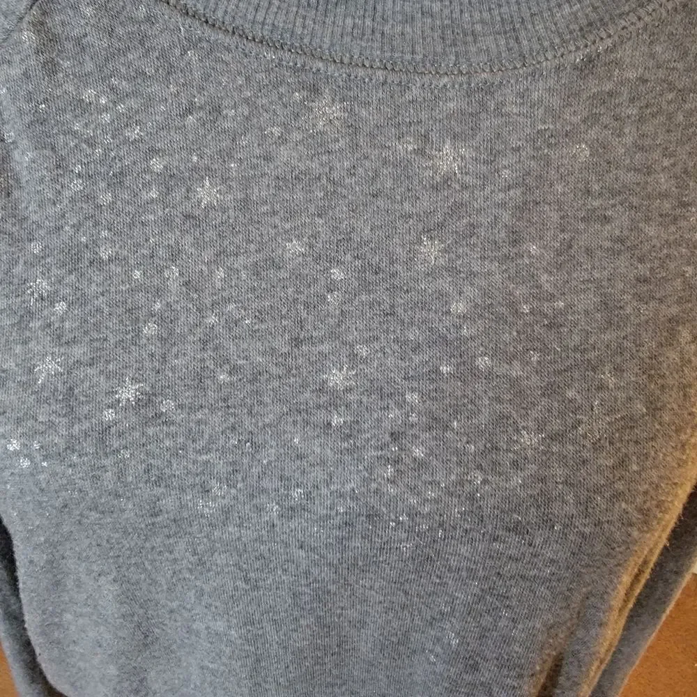 Aerie Cropped Sweatshirt with Stars Throughout. Size XL.